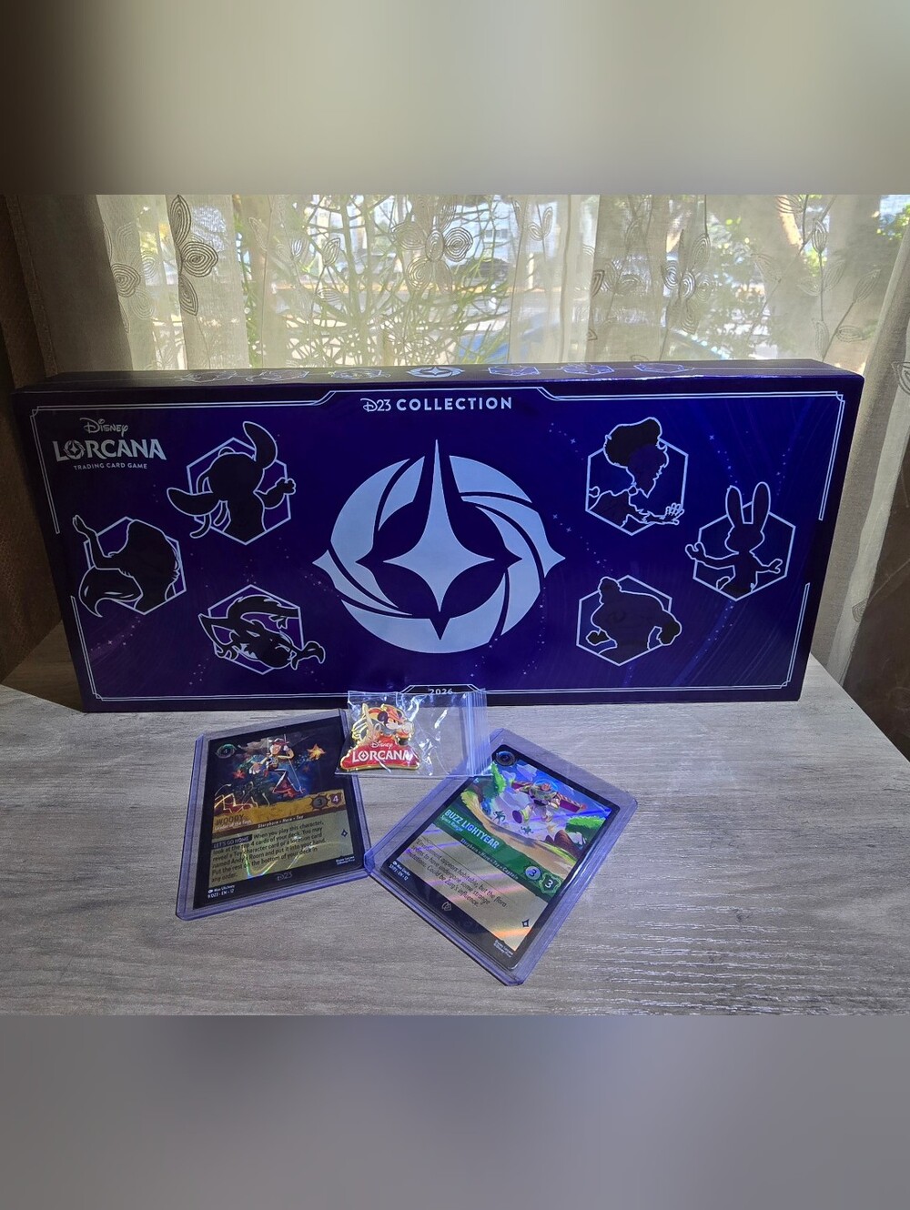 Disney Lorcana D23 2026 Collect, Buzz Lightyear, Woody Promo Cards, & Mickey Pin